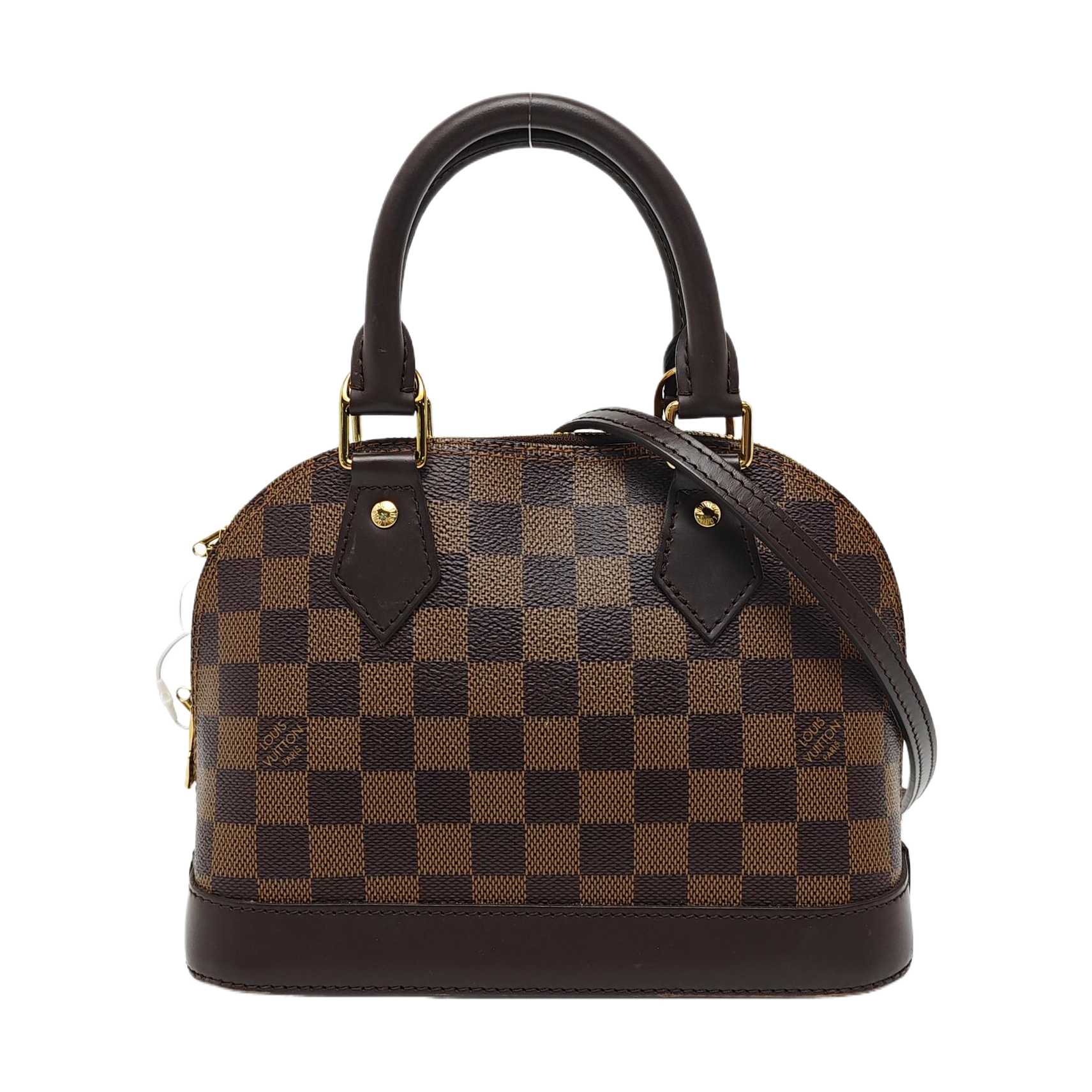 ALMA BB Damier Ebene Coated Canvas Brown