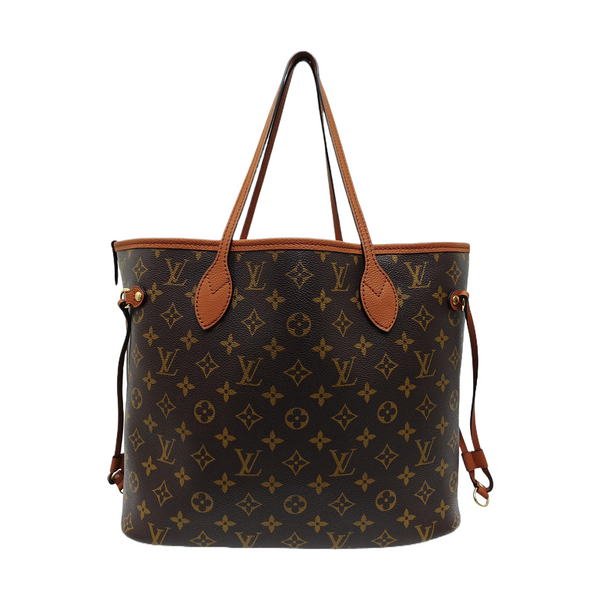 NEVERFULL INSIDE OUT MM Monogram Calfskin Brown