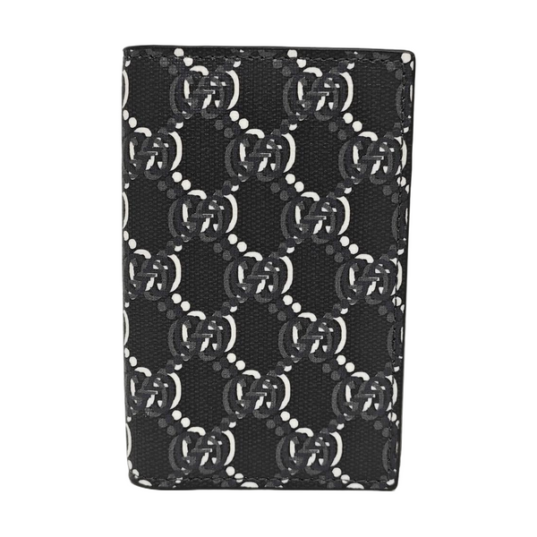 Monogram Coated Canvas Card Holder Gray