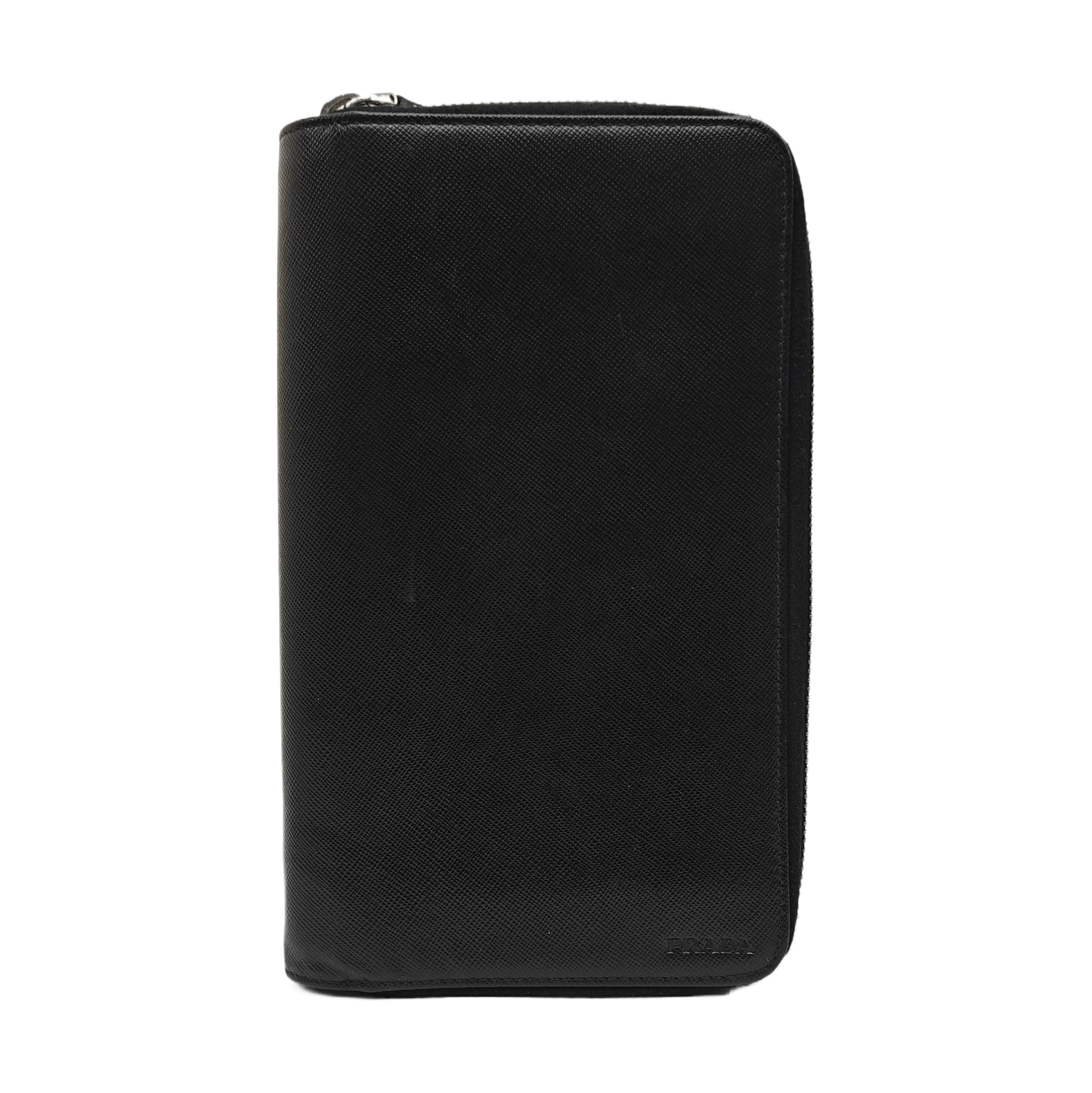 Saffiano Calfskin Clutch Black