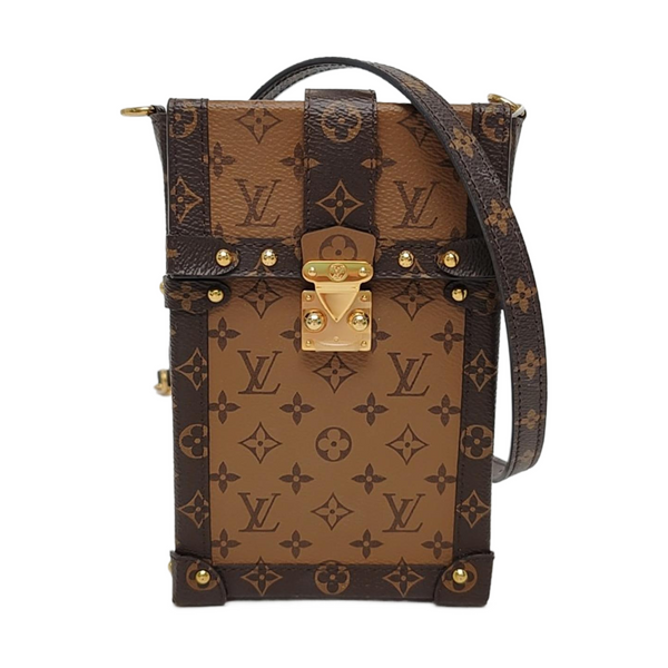 TRUNK Monogram Coated Canvas Brown