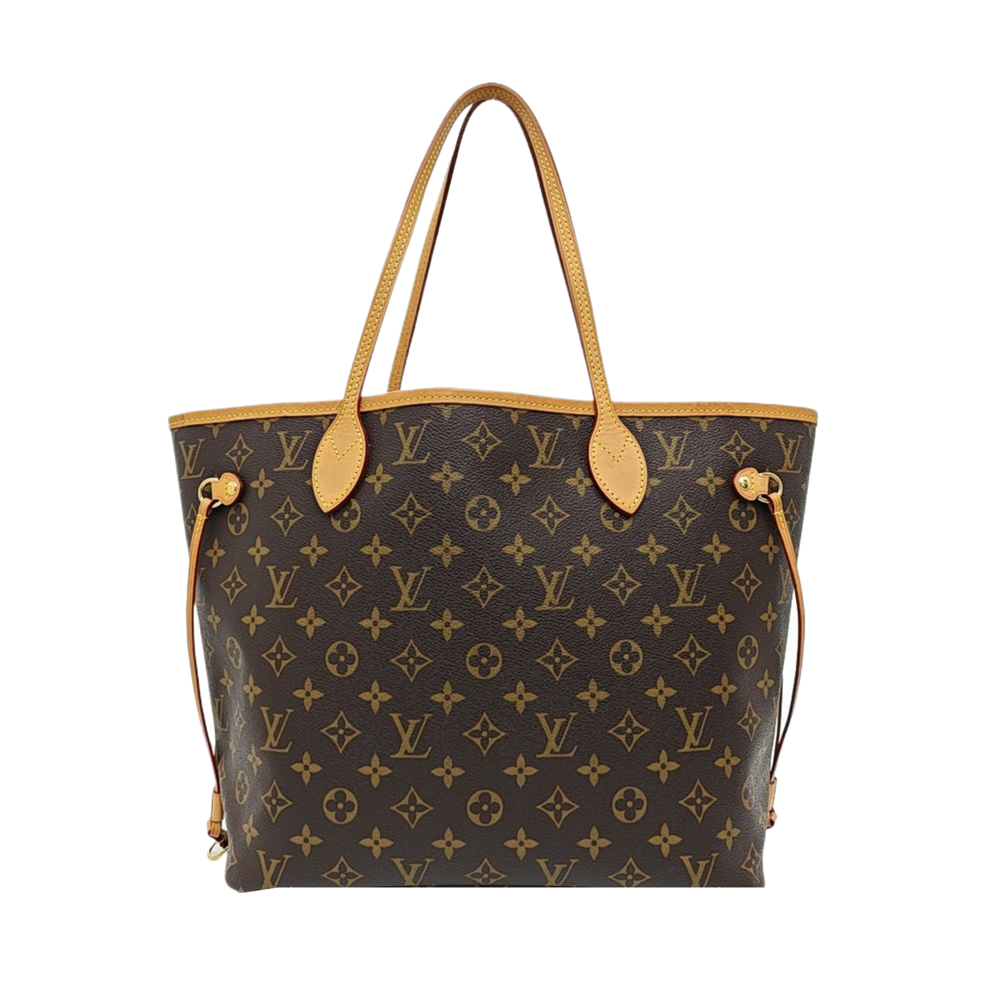 NEVERFULL MM Monogram Coated Canvas Brown