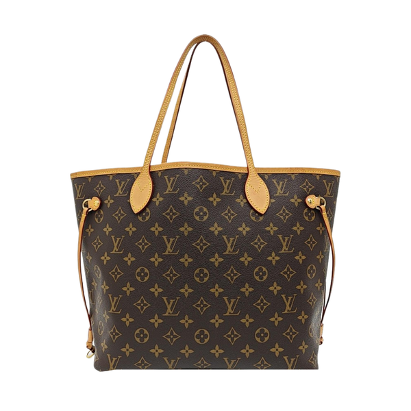 NEVERFULL MM Monogram Coated Canvas Brown