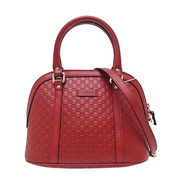 Microguccissima Monogram Calfskin Red