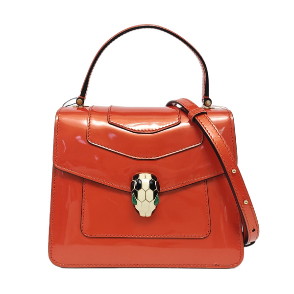 SERPENTI FOREVER Small Quilted Calfskin Orange