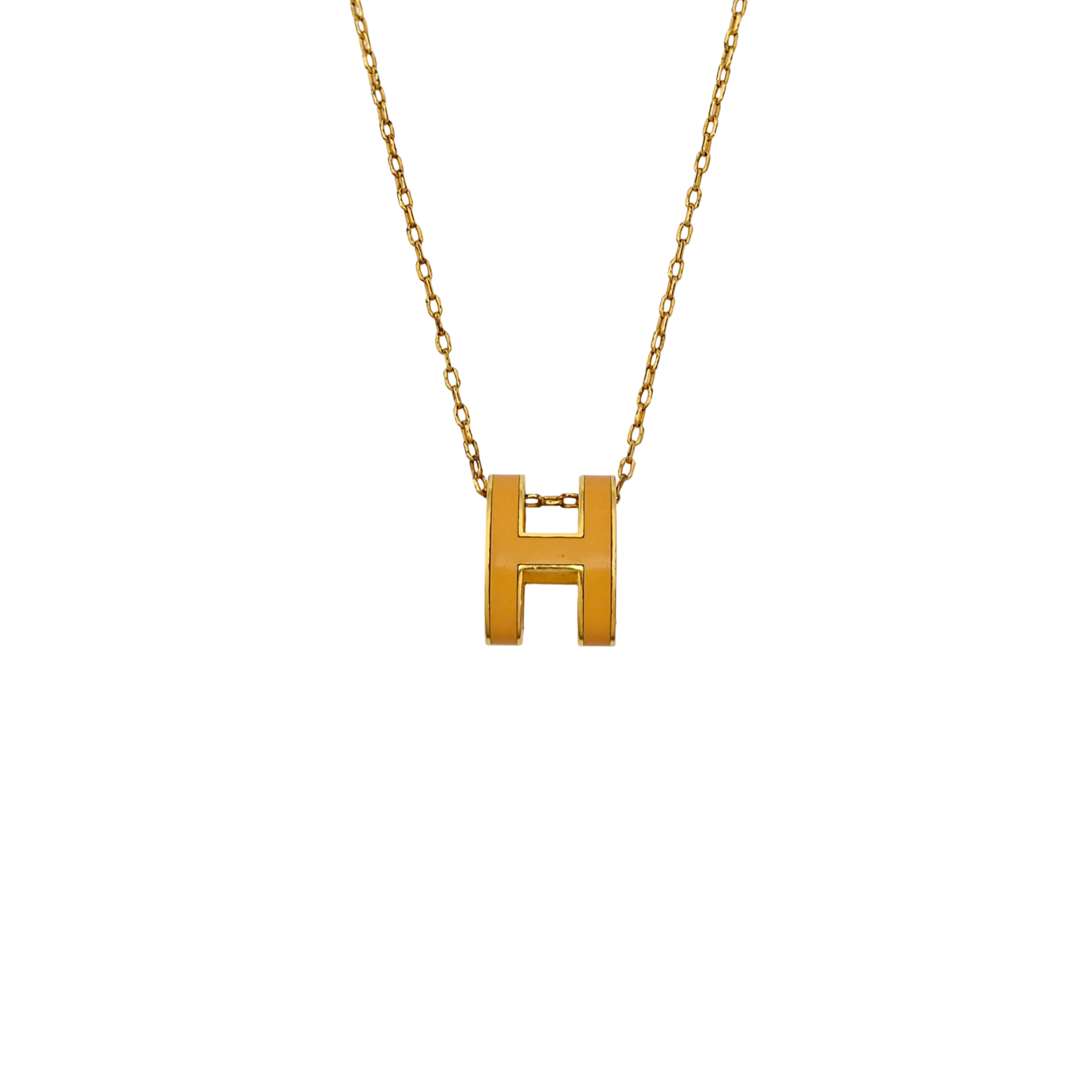 Pop H Metal Gold Necklace