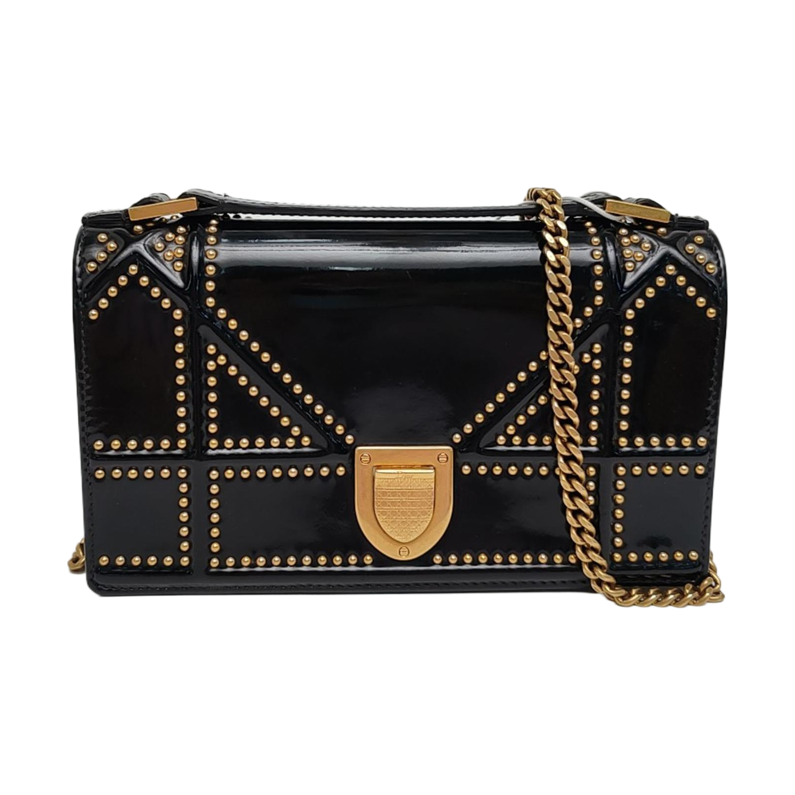 Diorama Cannage Calfskin Black