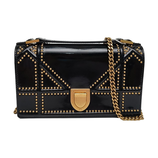 Diorama Cannage Calfskin Black