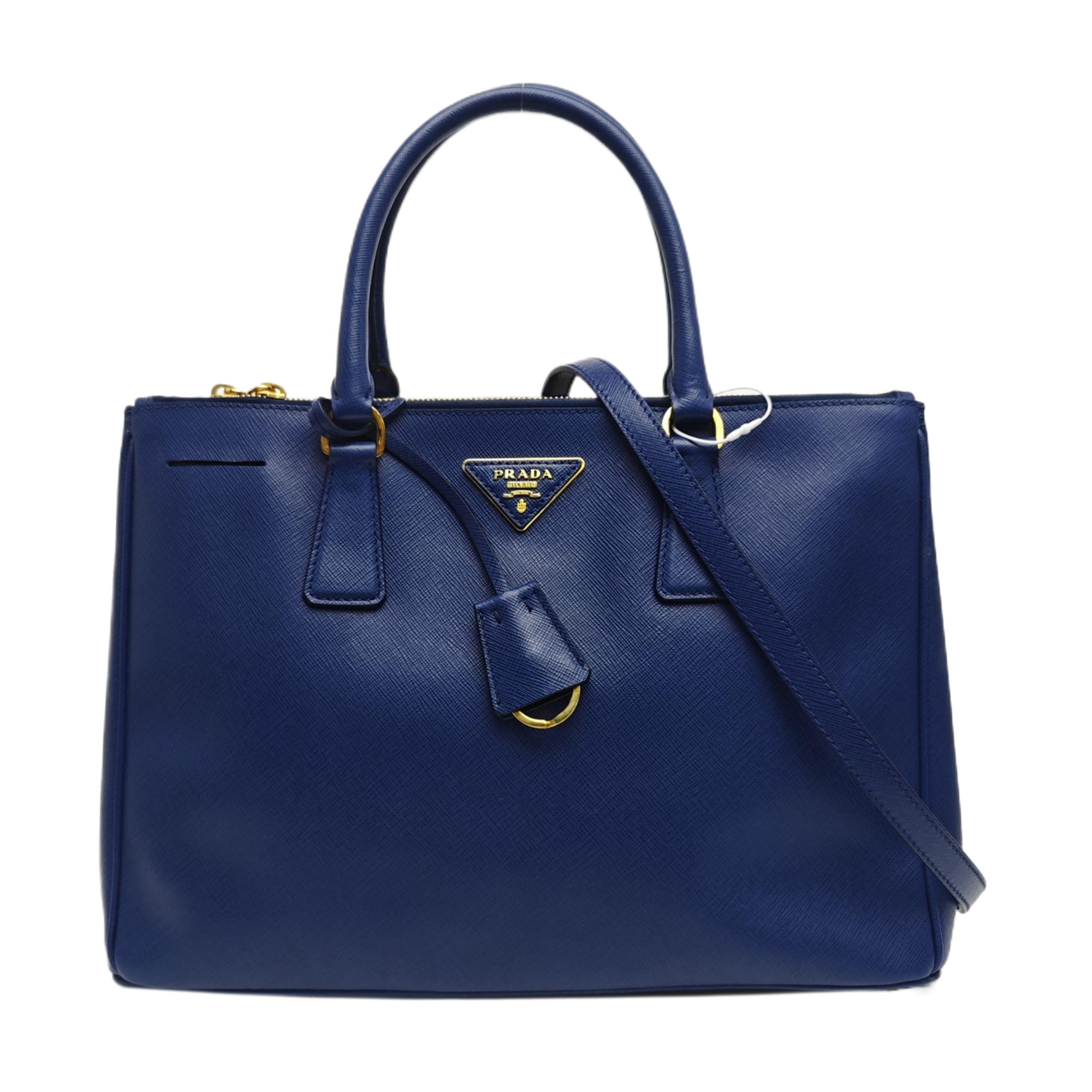 Galleria Extra Large Saffiano Calfskin Blue