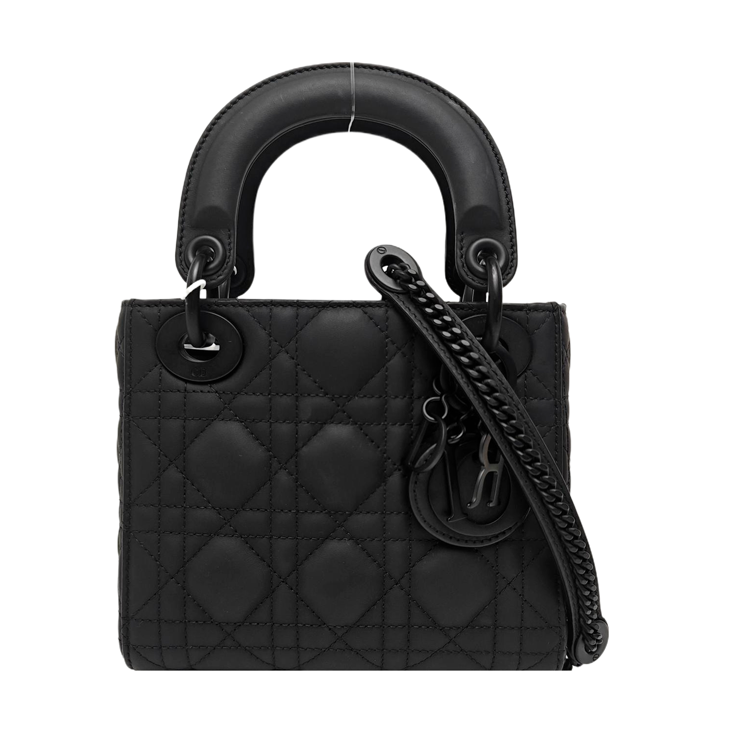 Lady Dior Mini Cannage Calfskin Black