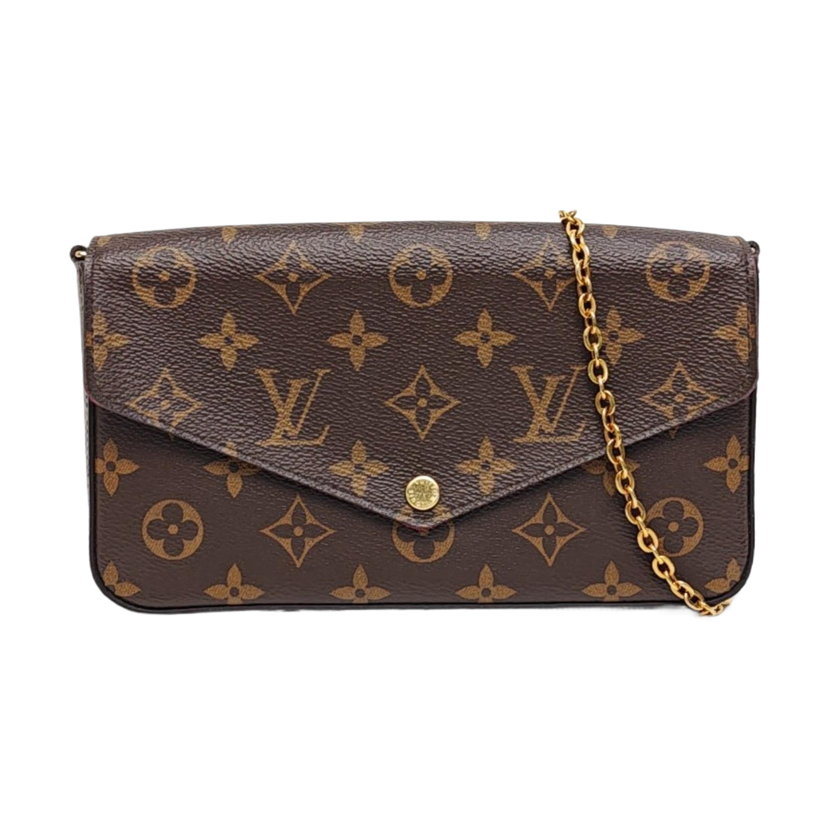 Authenticated pre-owned  FÉLICIE Monogram Coated Canvas Brown - Shoulder Bag at Looply
