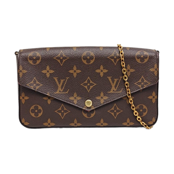 Authenticated pre-owned  FÉLICIE Monogram Coated Canvas Brown - Shoulder Bag at Looply