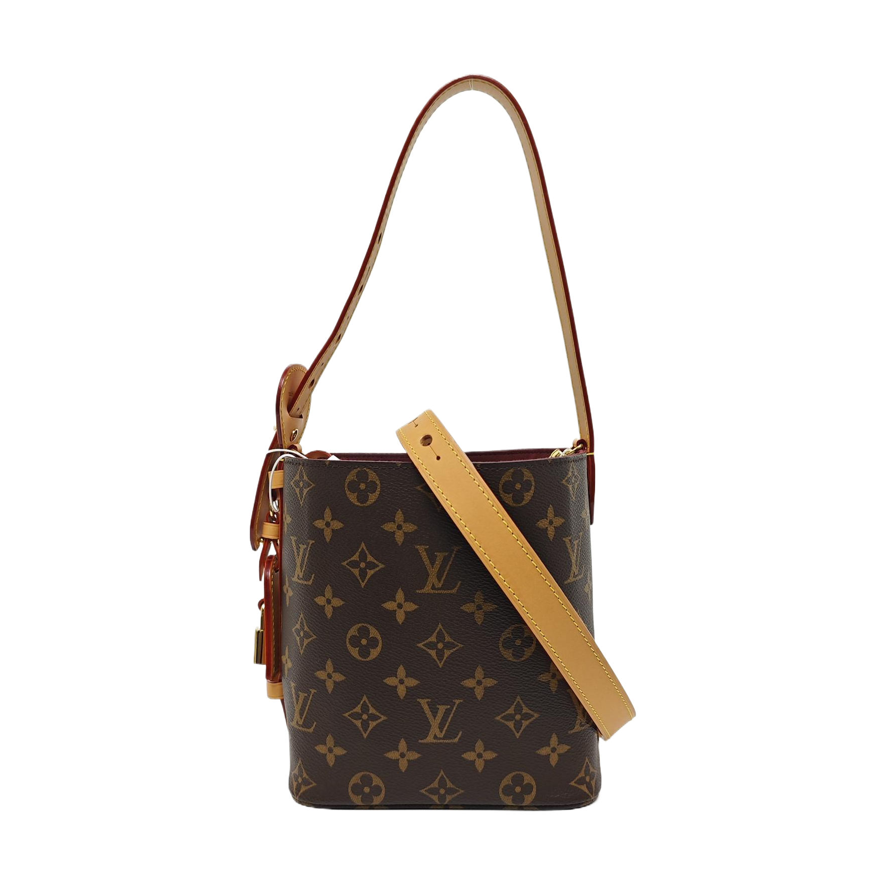 ALL IN BB Monogram Coated Canvas Brown