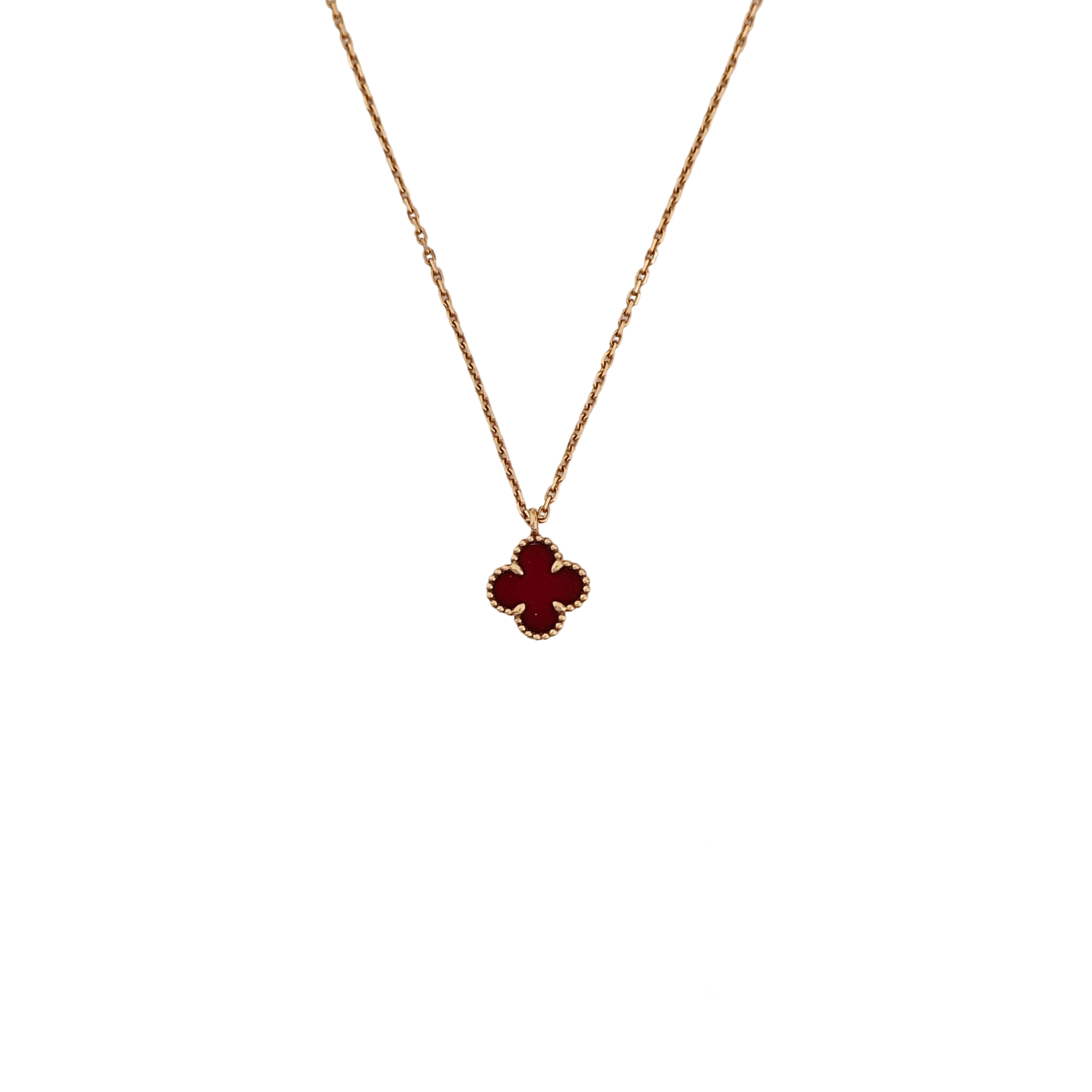 Sweet Alhambra 18k Rose Gold Necklace