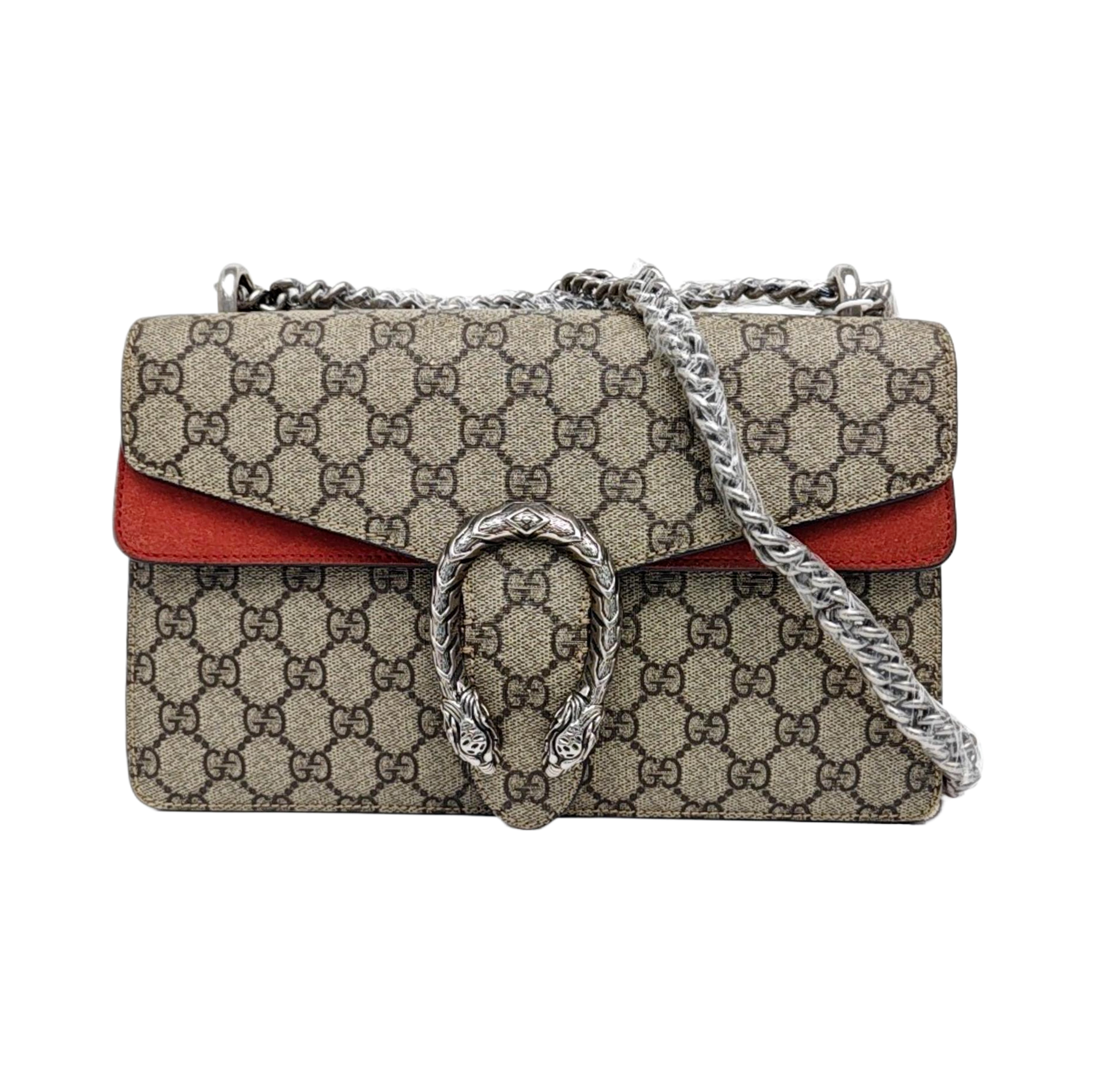 Dionysus Small Monogram Coated Canvas Black
