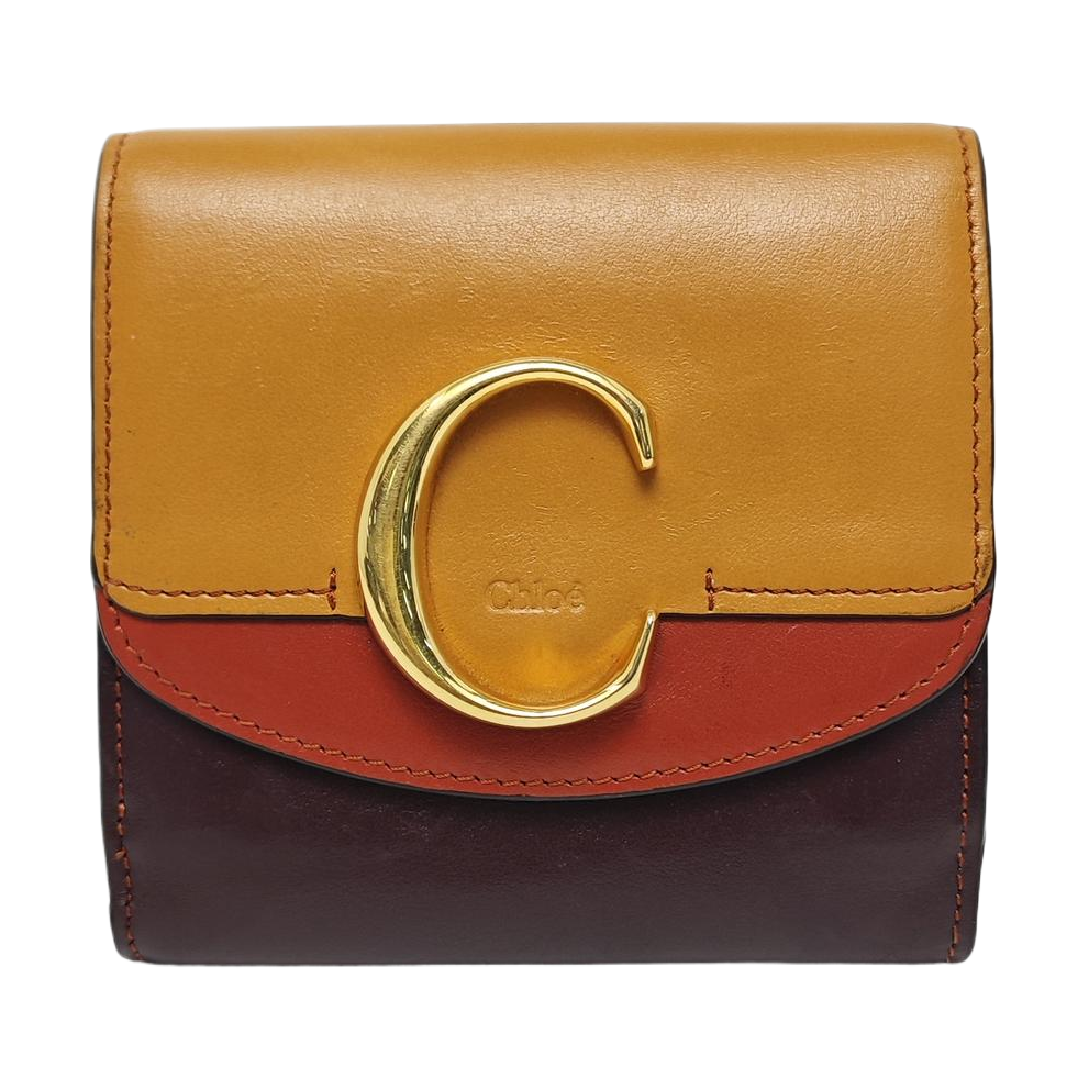 Chloé C Small Calfskin Multicolor Wallet