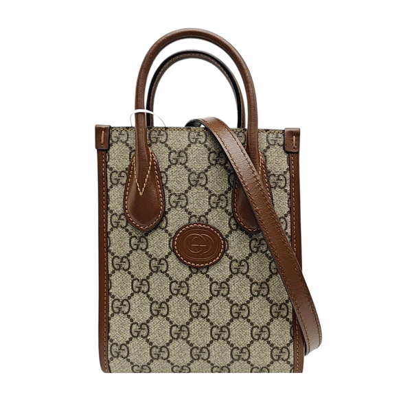 Retro Mini Monogram Coated Canvas Beige