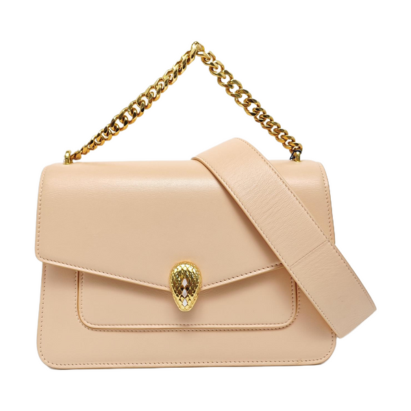 SERPENTI FOREVER MAXI CHAIN Medium Lambskin Pink