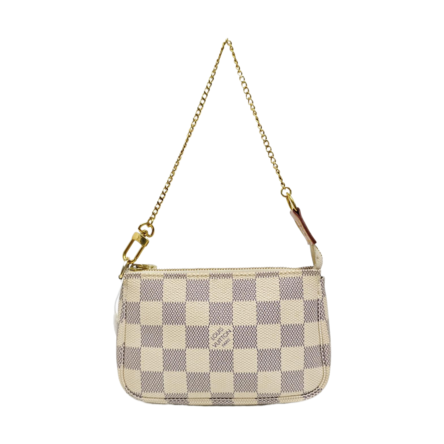 ACCESSOIRES Mini Damier Azur Coated Canvas White