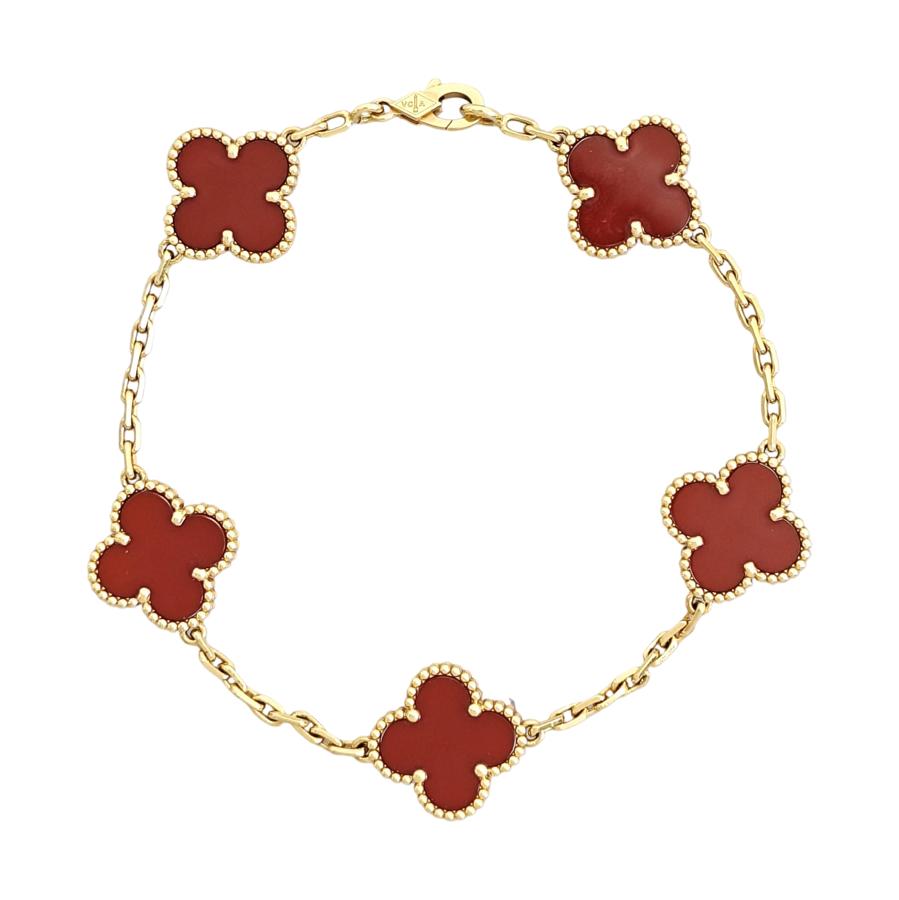 Vintage Alhambra 18k Gold Bracelet