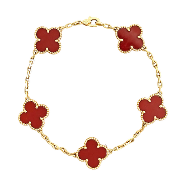 Vintage Alhambra 18k Gold Bracelet