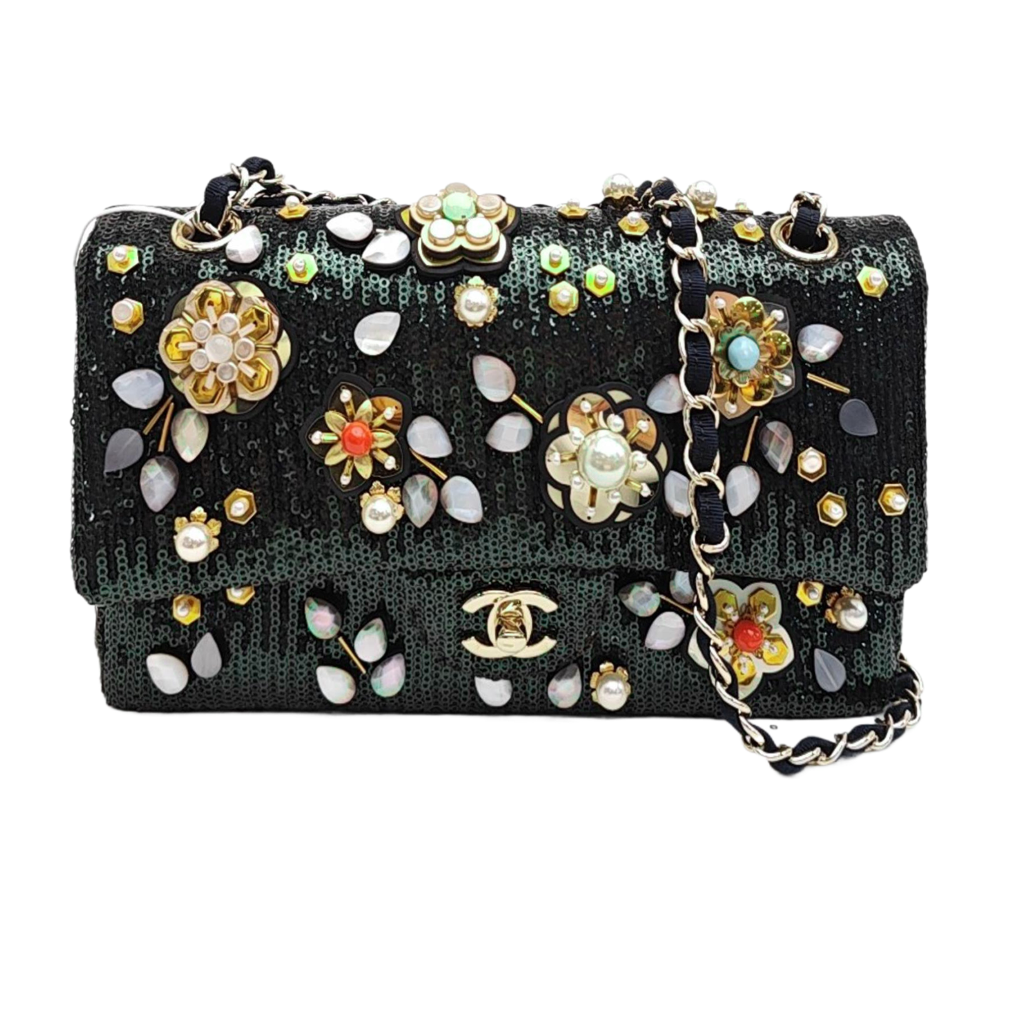 Special Material Shoulder Bag Green