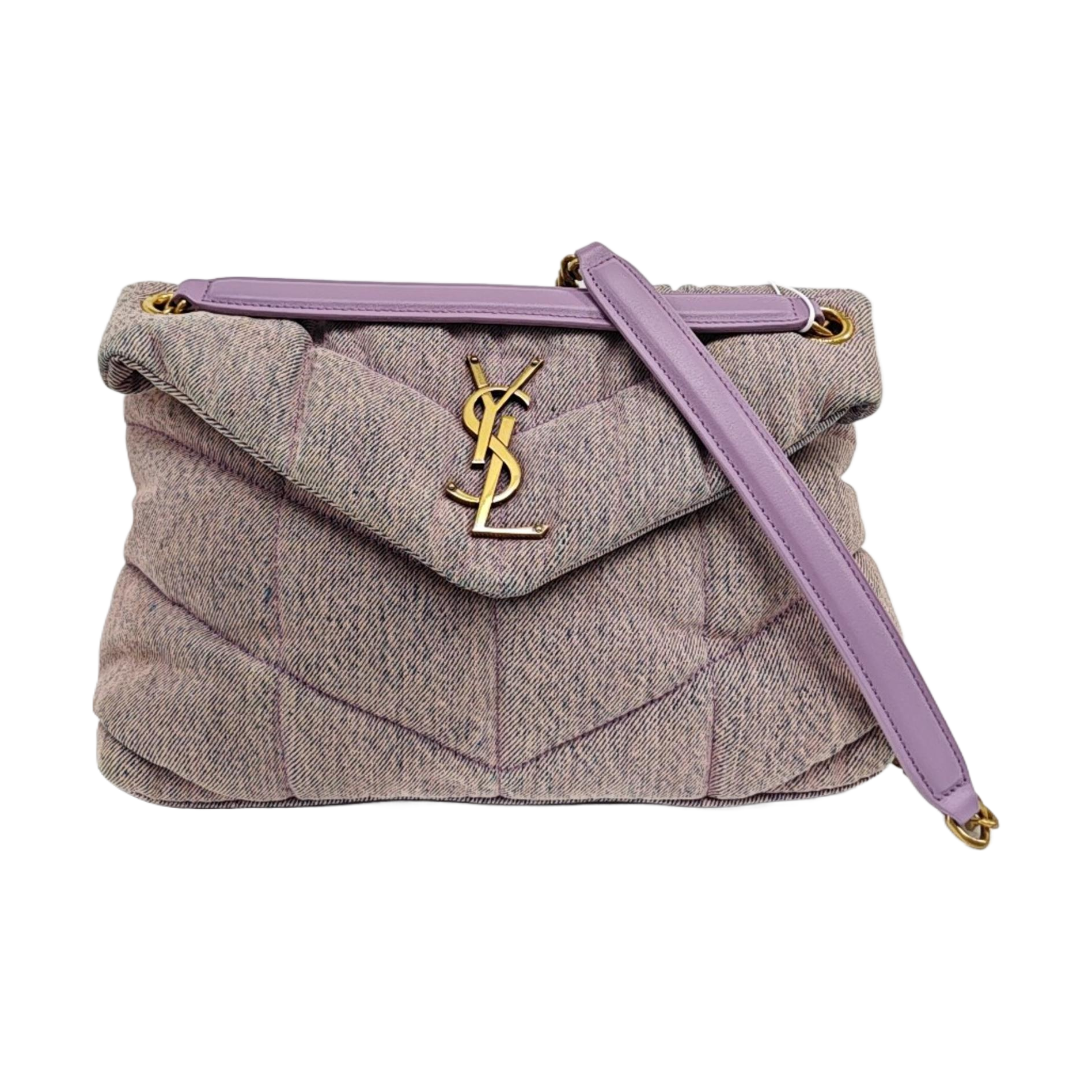 PUFFER Small Quilted Canvas Purple