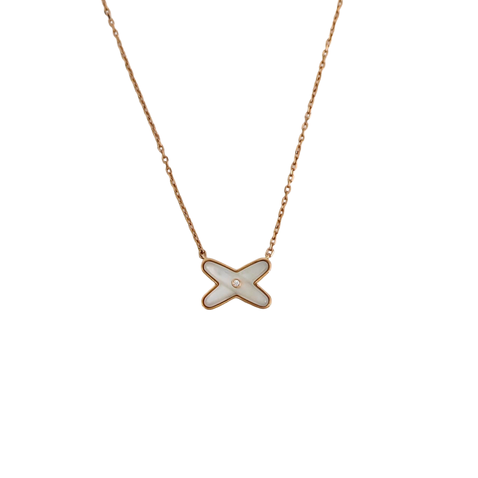 Jeux De Liens 18k Rose Gold Necklace