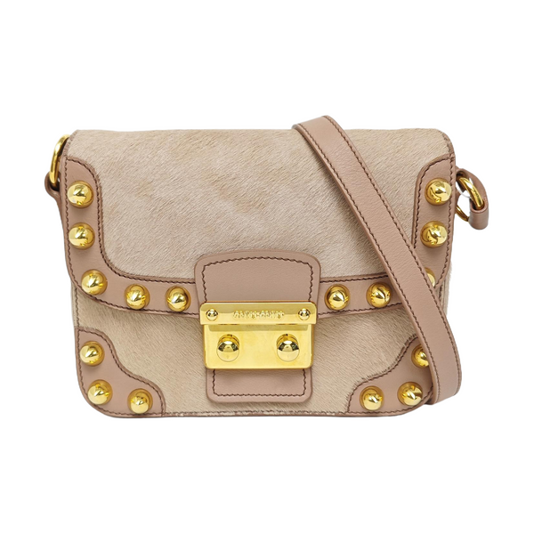Fur Shoulder Bag Pink