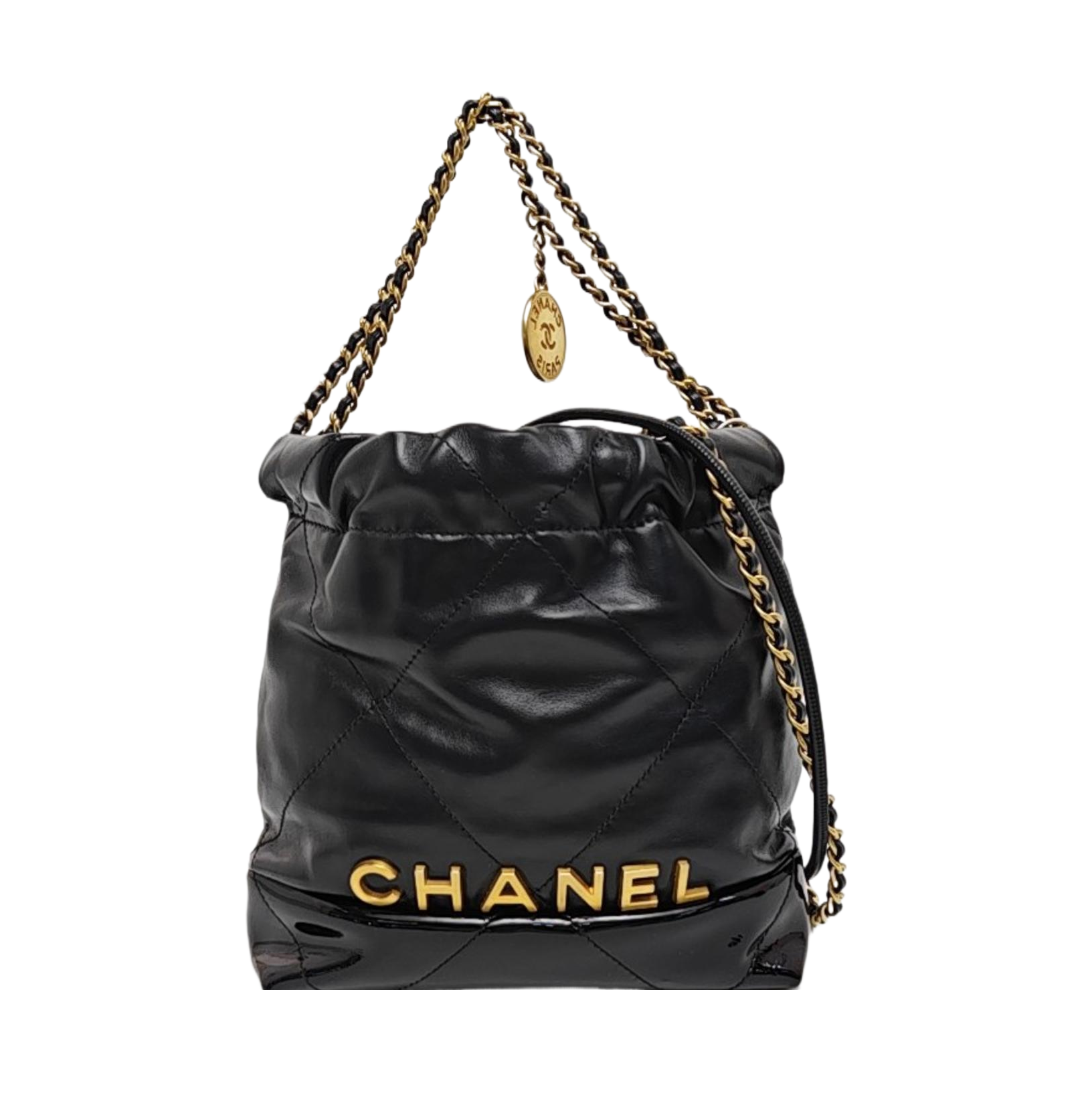 CHANEL 22 Mini Quilted Calfskin Black