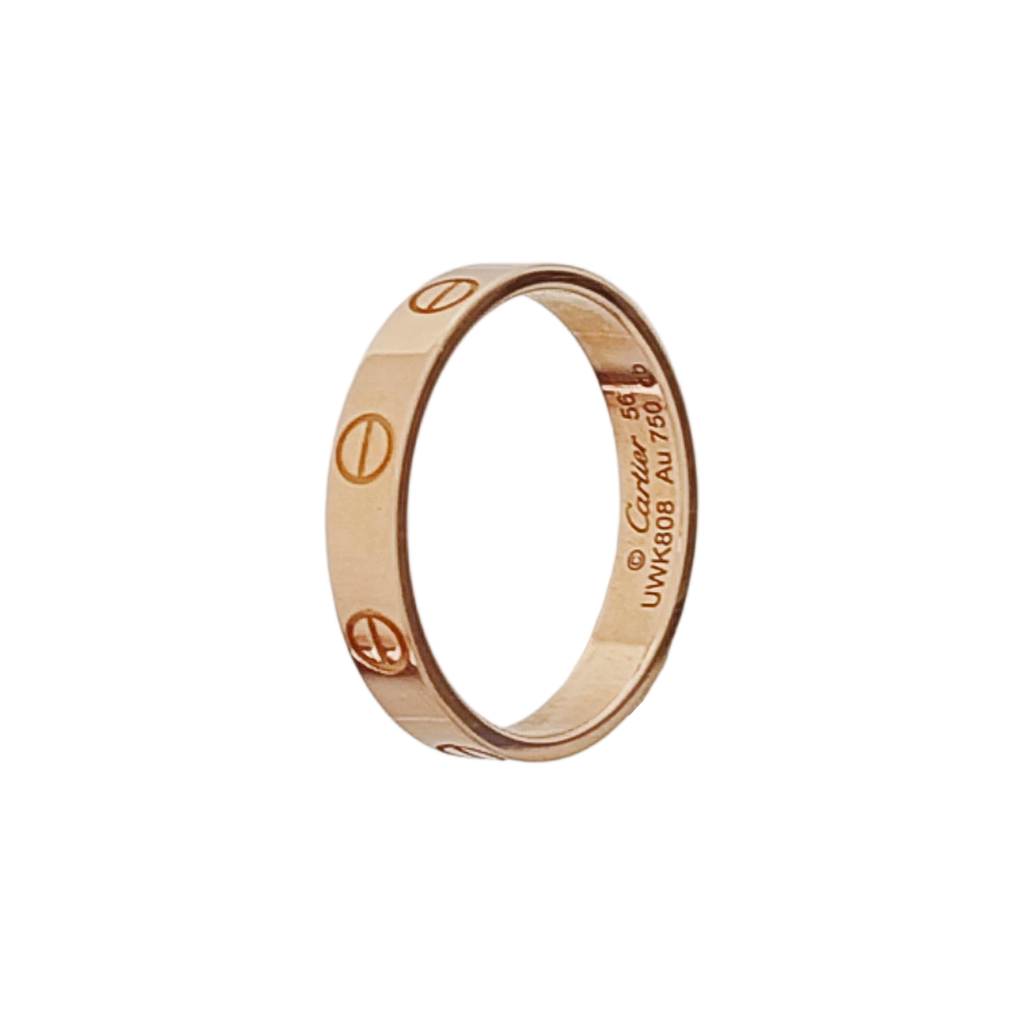 LOVE 18k Rose Gold Ring EU 56