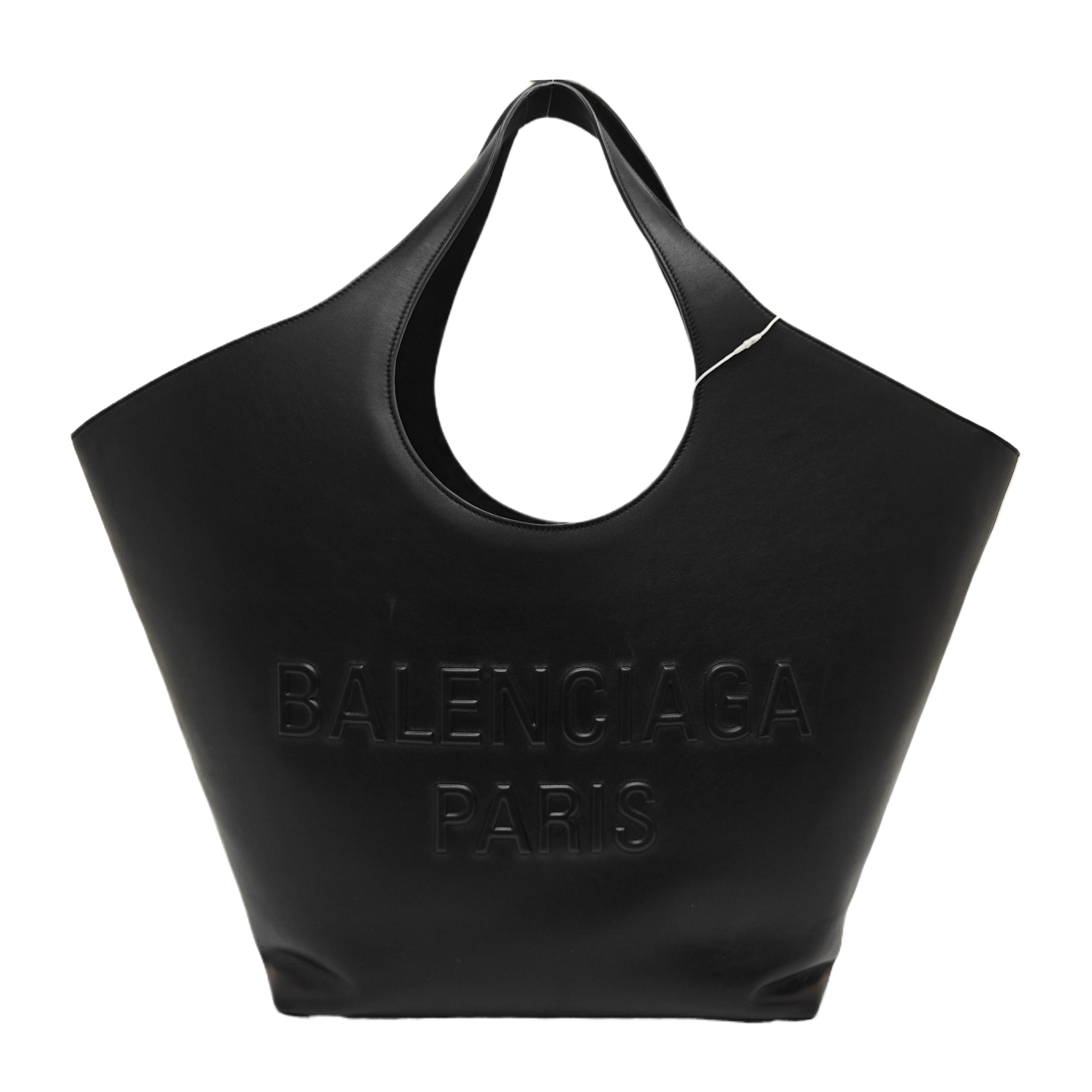 Calfskin Top Handle Bag Black