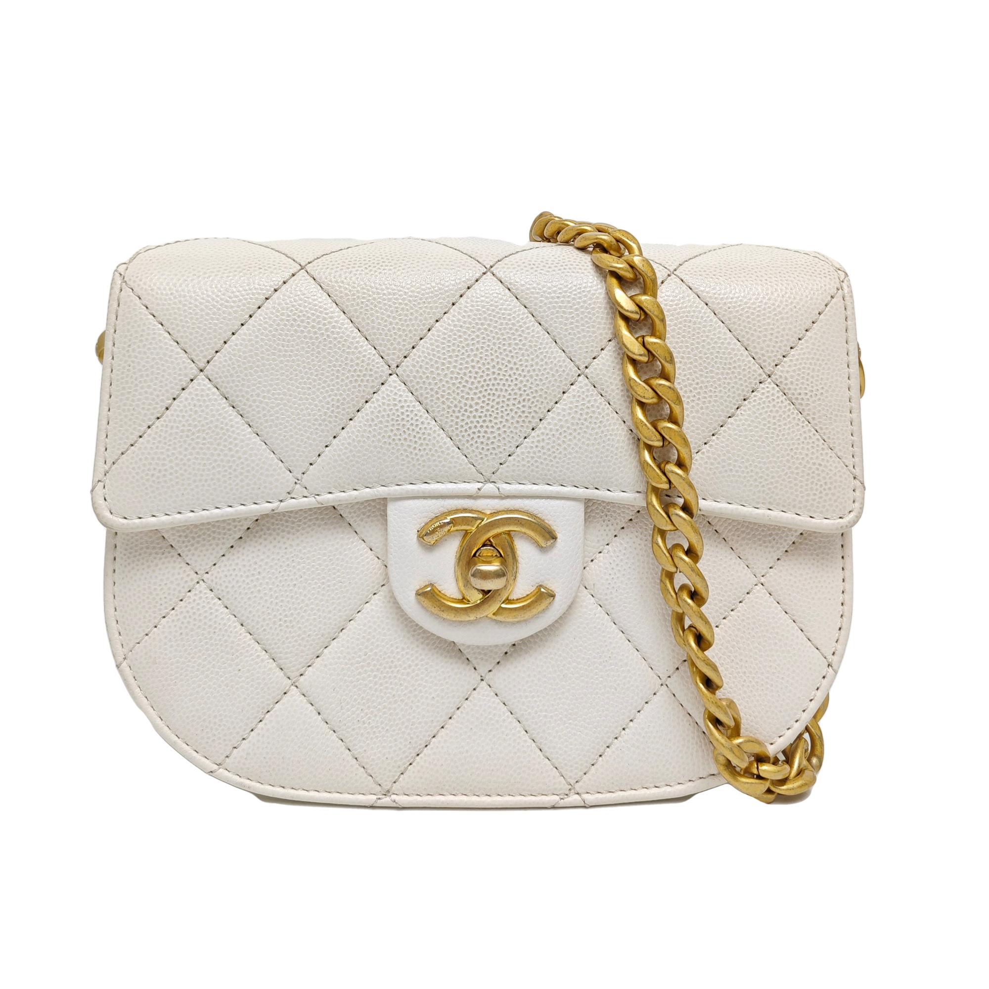 Quilted Calfskin White