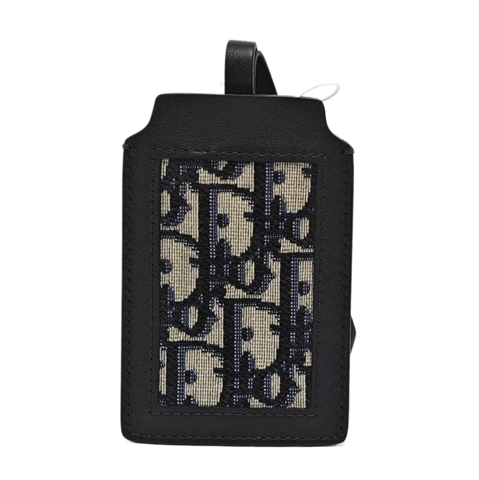 Oblique Canvas Card Holder Black