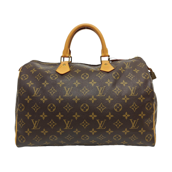 SPEEDY 35 Monogram Coated Canvas Brown