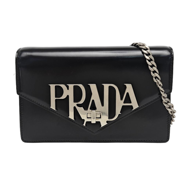 Calfskin Shoulder Bag Black