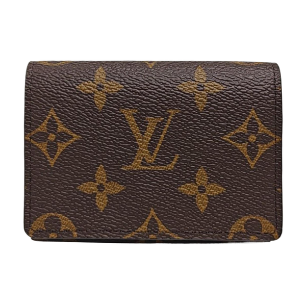 ENVELOPPE Monogram Coated Canvas Brown Wallet