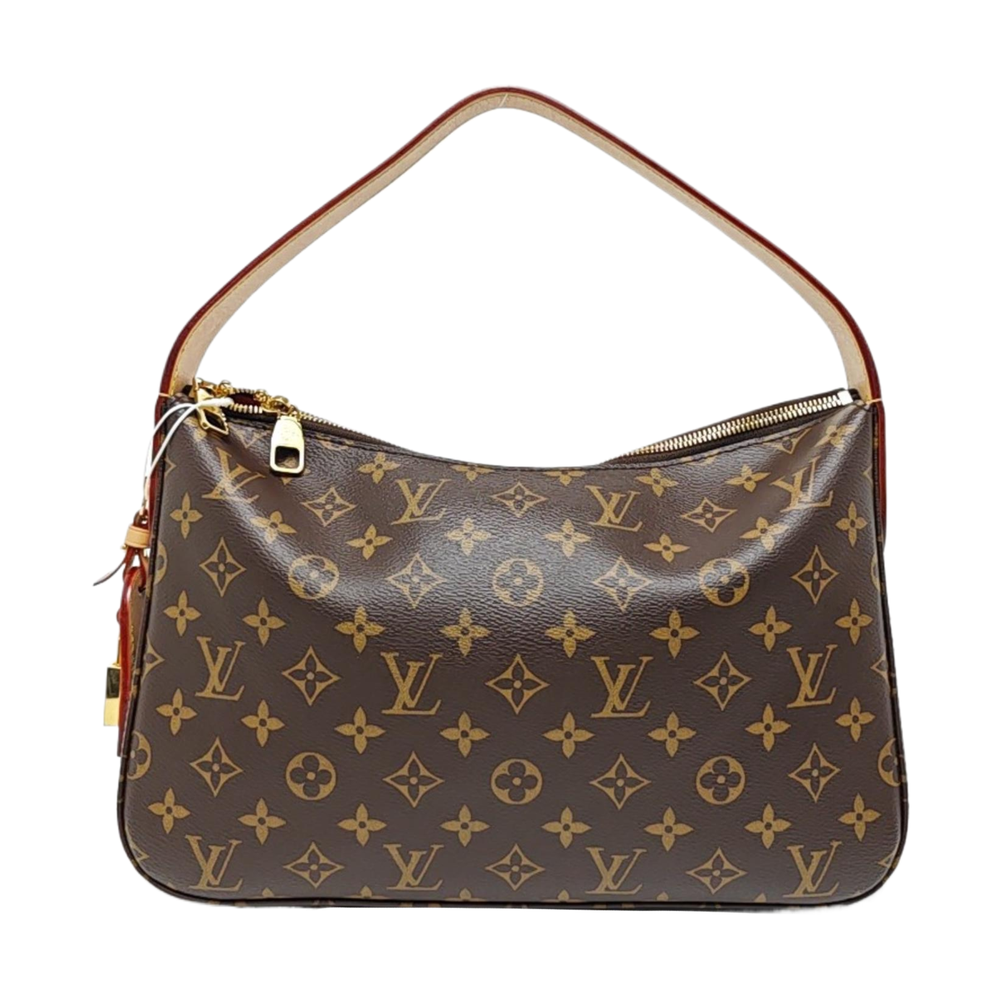SLOUCHY PM Monogram Coated Canvas Brown