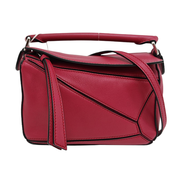 Puzzle Mini Calfskin Red