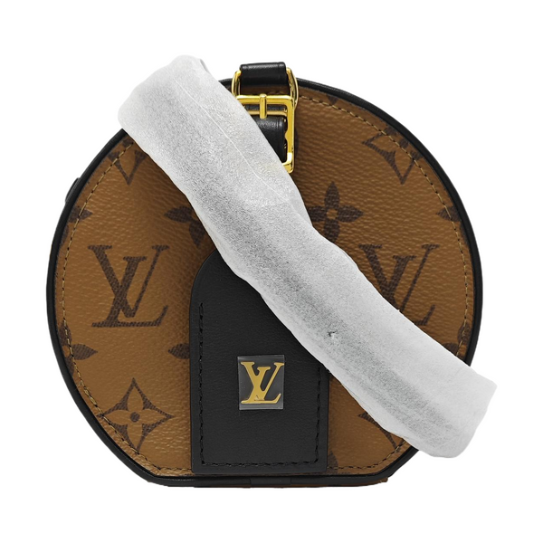BOITE CHAPEAU Mini Monogram Coated Canvas Brown