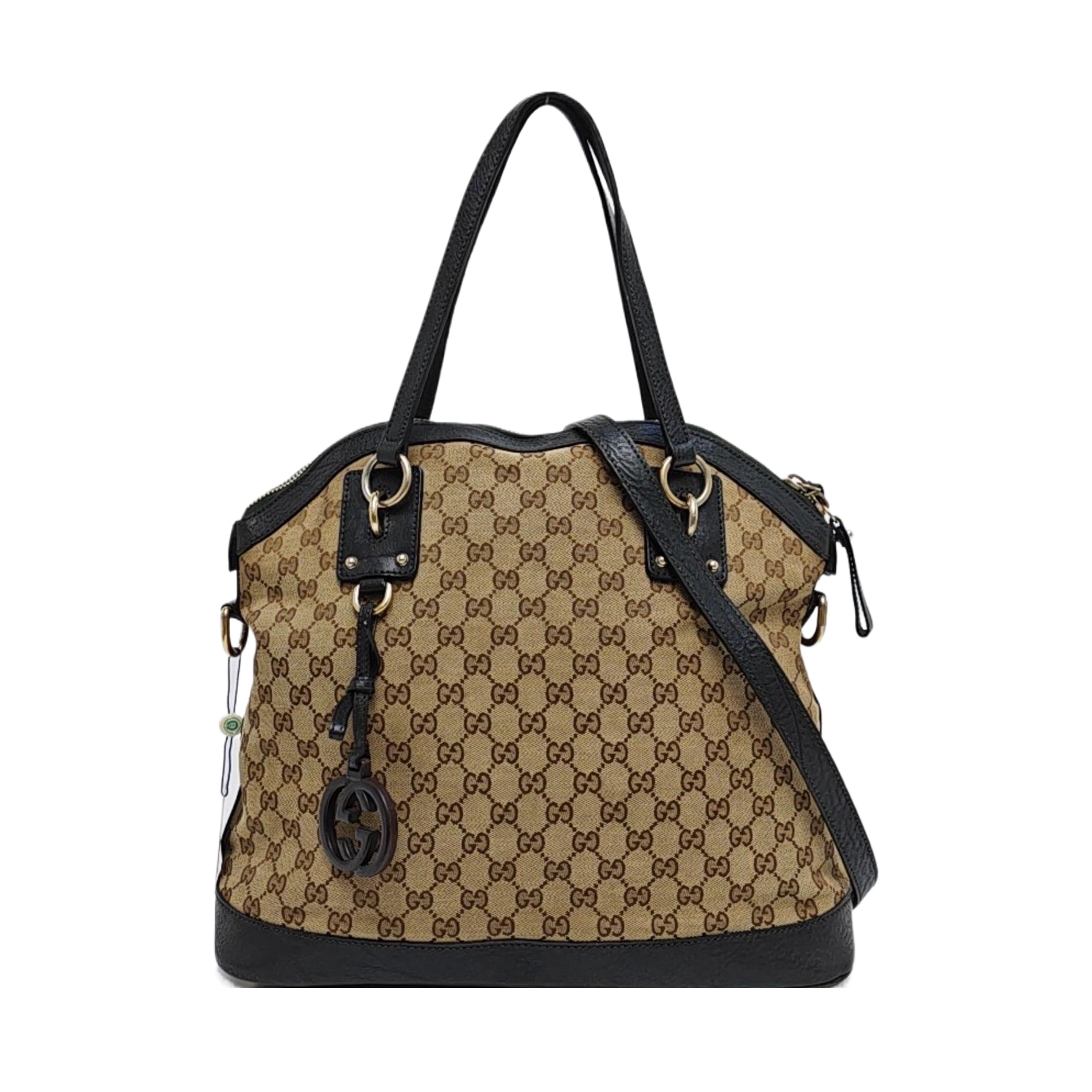 Monogram Canvas Tote Bag Beige