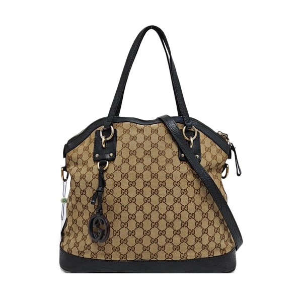 Monogram Canvas Tote Bag Beige