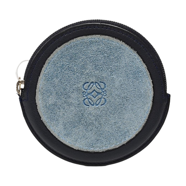 Charms Suede Blue Coin Purse