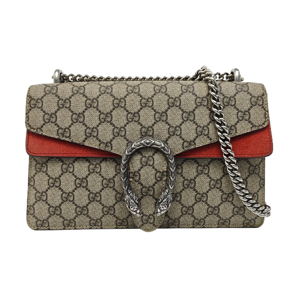 Dionysus Small Monogram Coated Canvas Black