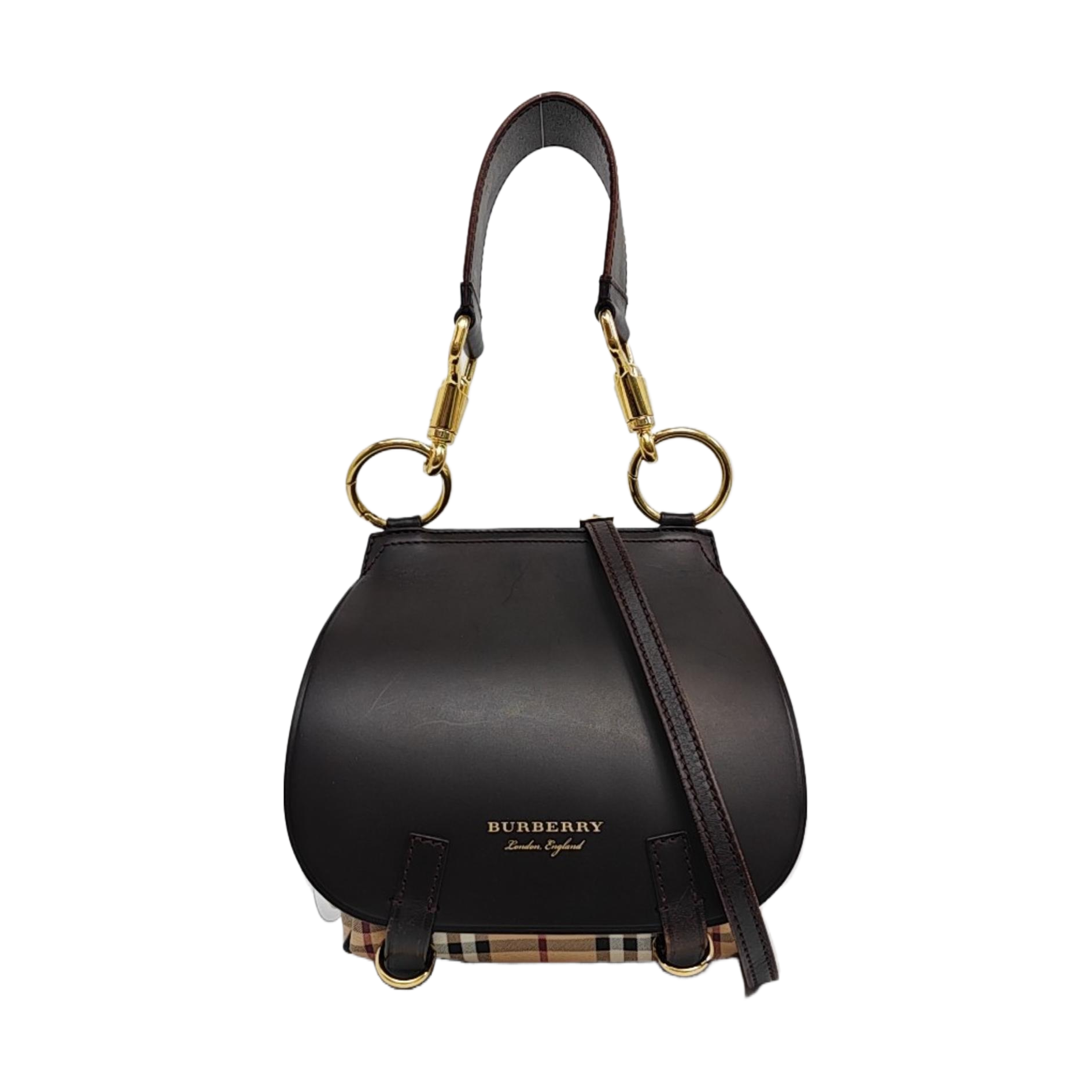 Calfskin Shoulder Bag Large Black