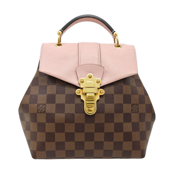 CLAPTON Damier Ebene Coated Canvas Brown