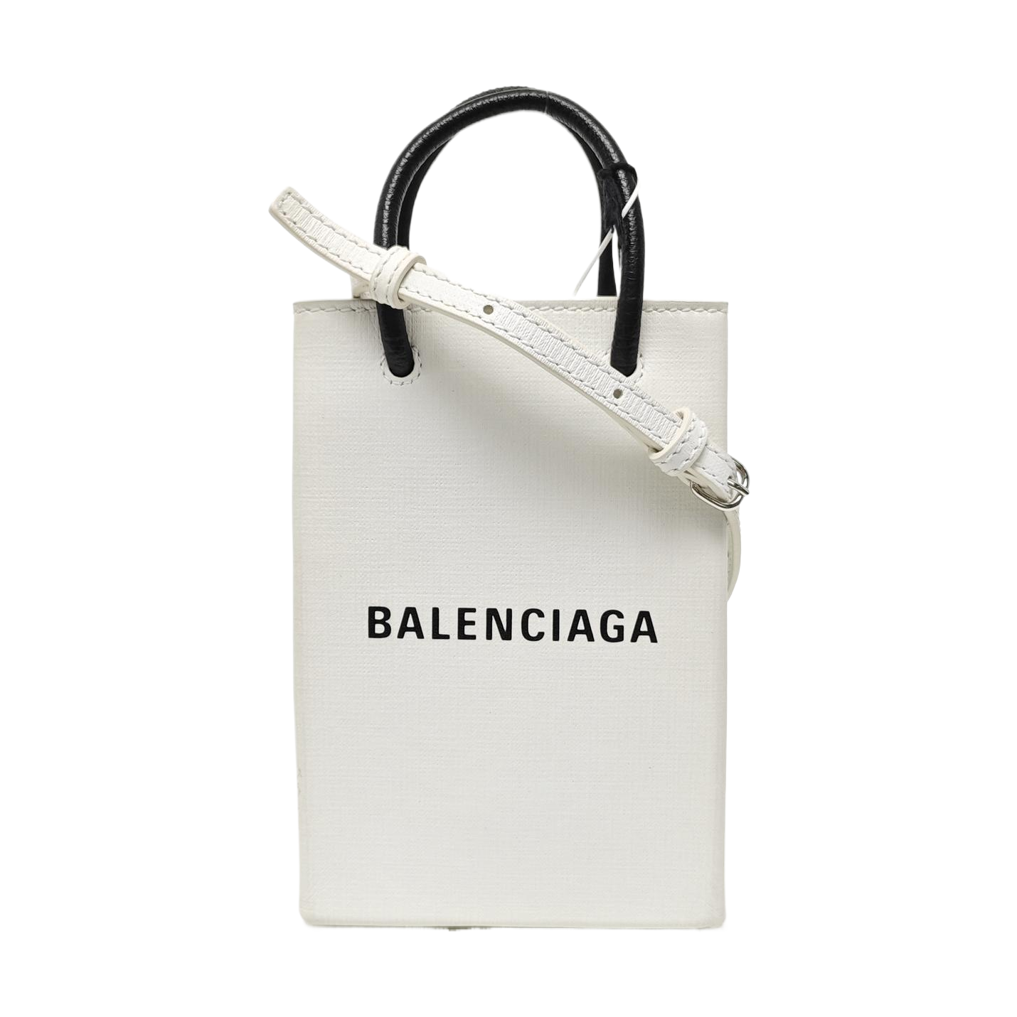 Shopping Bag Calfskin White
