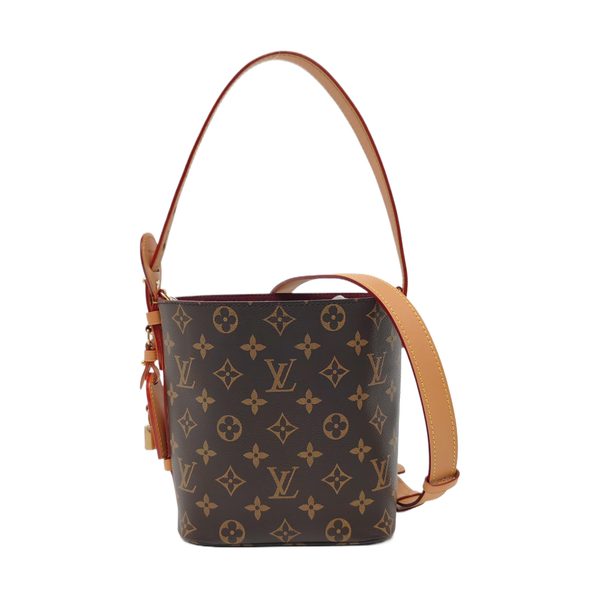ALL IN BB Monogram Coated Canvas Brown