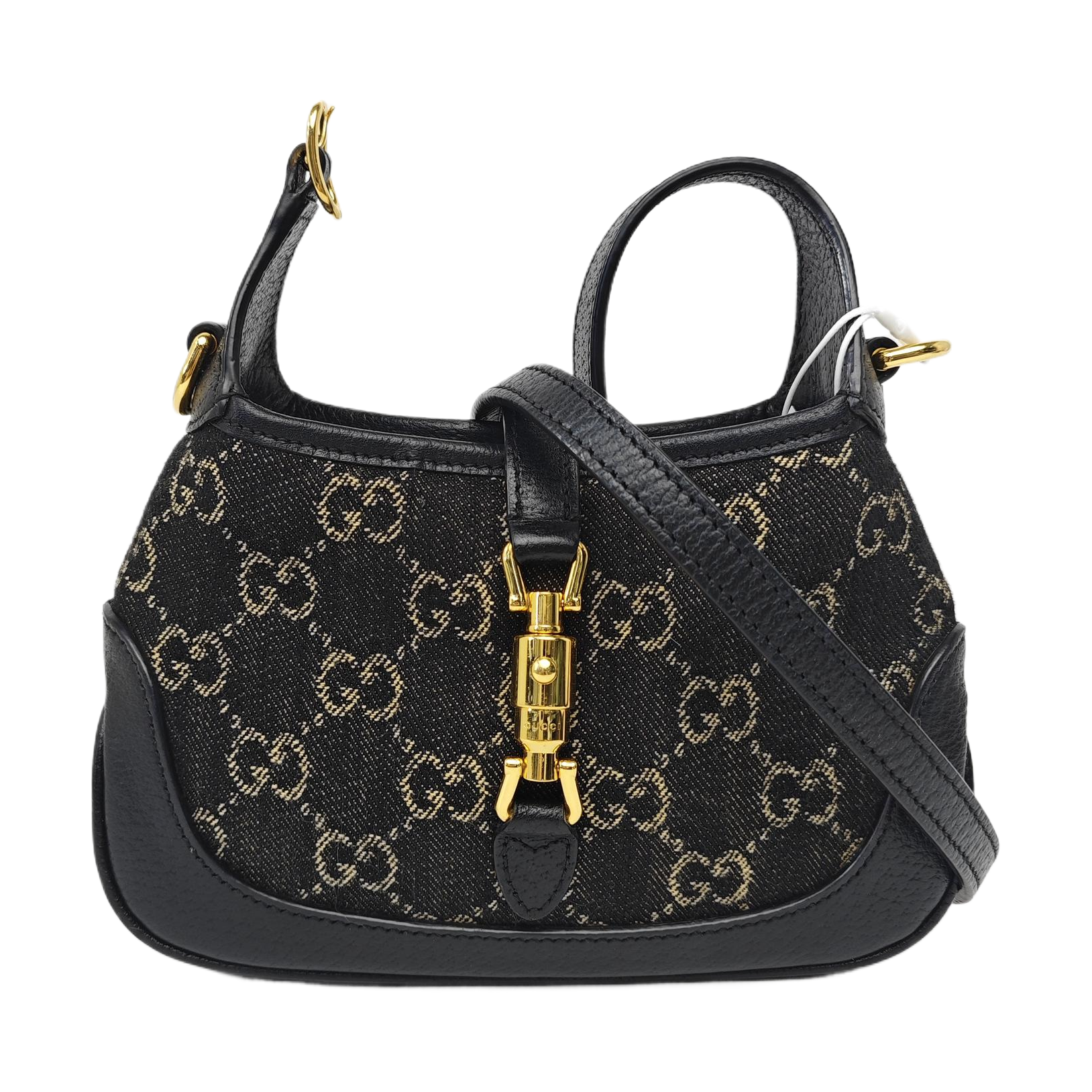 Jackie 1961 Mini Monogram Denim Black