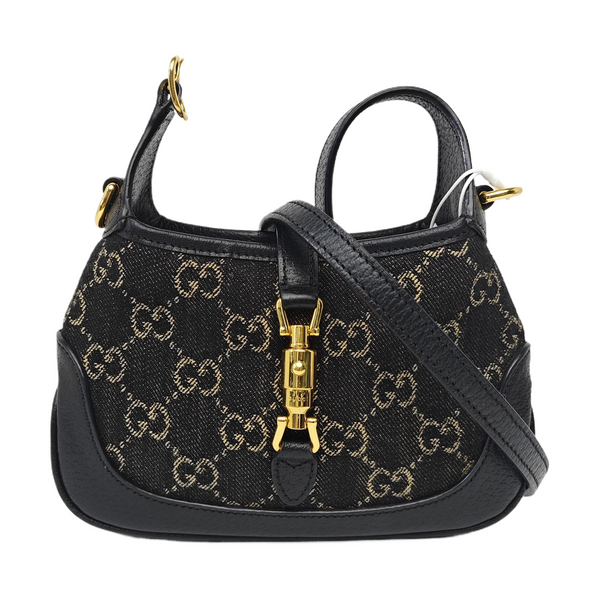 Jackie 1961 Mini Monogram Denim Black